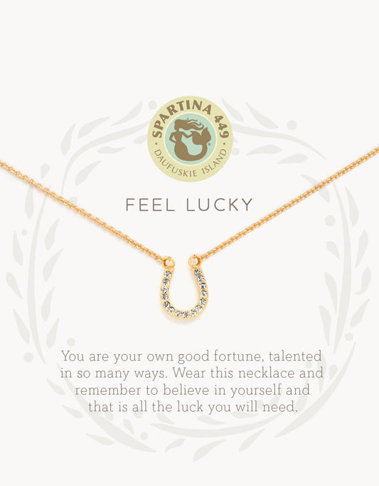 Spartina Sea La Vie Feel Lucky Necklace with Horseshoe Charm