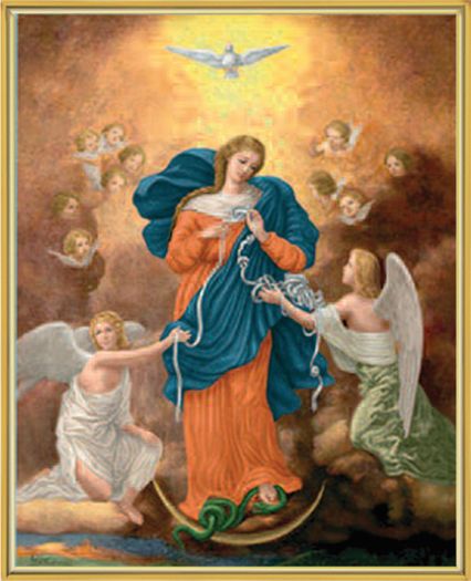 Our Lady Untier of Knots Picture Framed Plaque Wall Art Decor