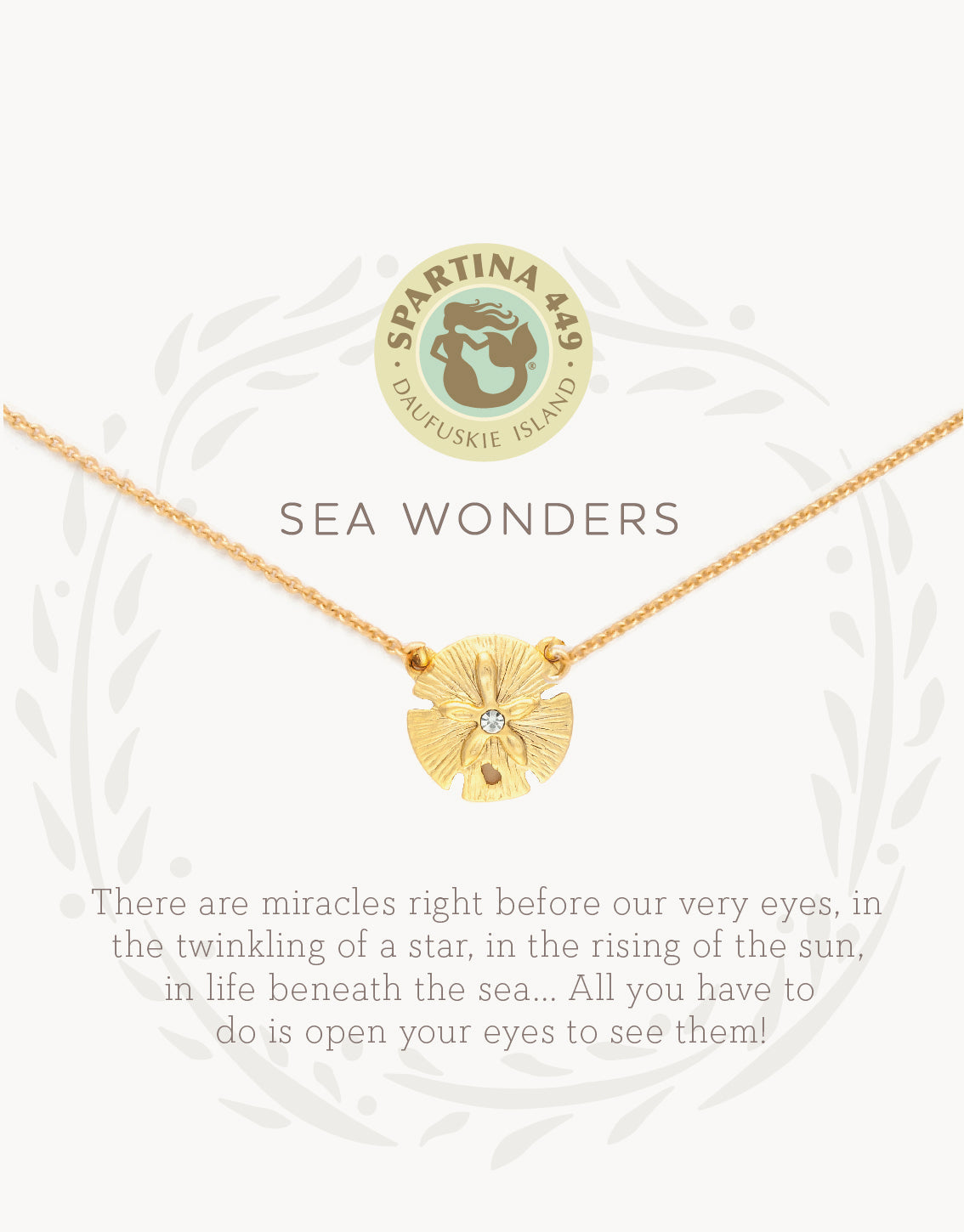 Spartina Sea La Vie Necklace Sea Wonders Sand Dollar Charm