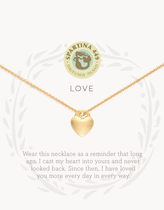 Spartina Sea La Vie Necklace Love Heart Charm Jewelry