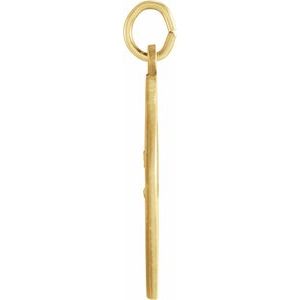 Extel Medium 14K Yellow Gold St Christopher Medal Charm