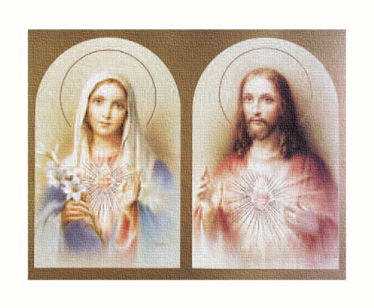 The Sacred Hearts Canvas Print Wall Art Decor Medium Size