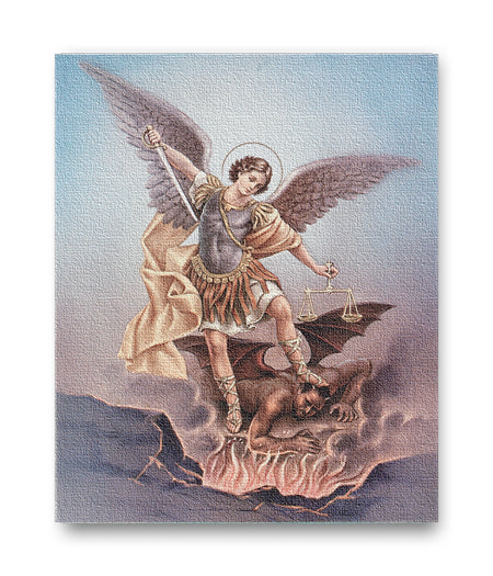 St. Michael Canvas Print Wall Art Decor, Medium Size 8x10
