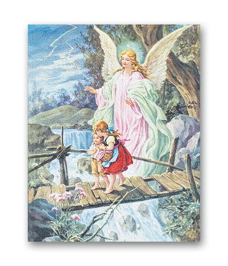 Guardian Angel Canvas Print Wall Art Decor, Medium Size