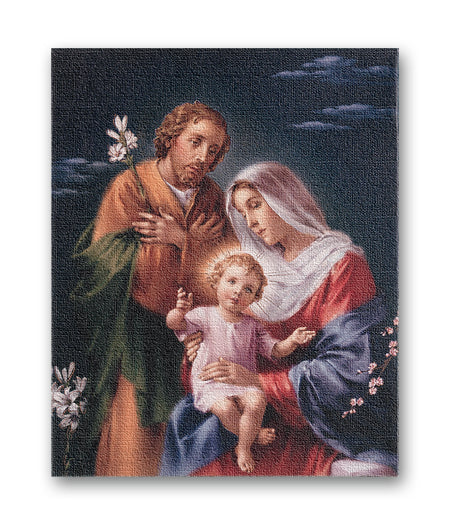 Holy Family Canvas Print Wall Art Decor, Medium Size 8x10