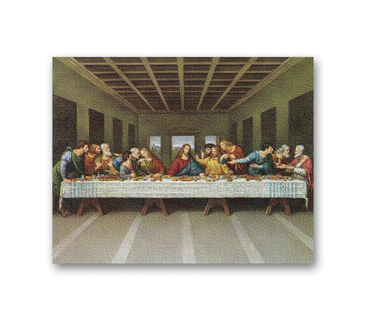 Last Supper Canvas Print Wall Art Decor, Medium Size