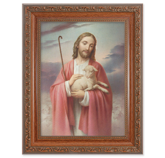 Good Shepherd Picture Framed Wall Art Decor Medium Frame