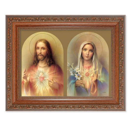 The Sacred Hearts Picture Framed Wall Art Decor Medium