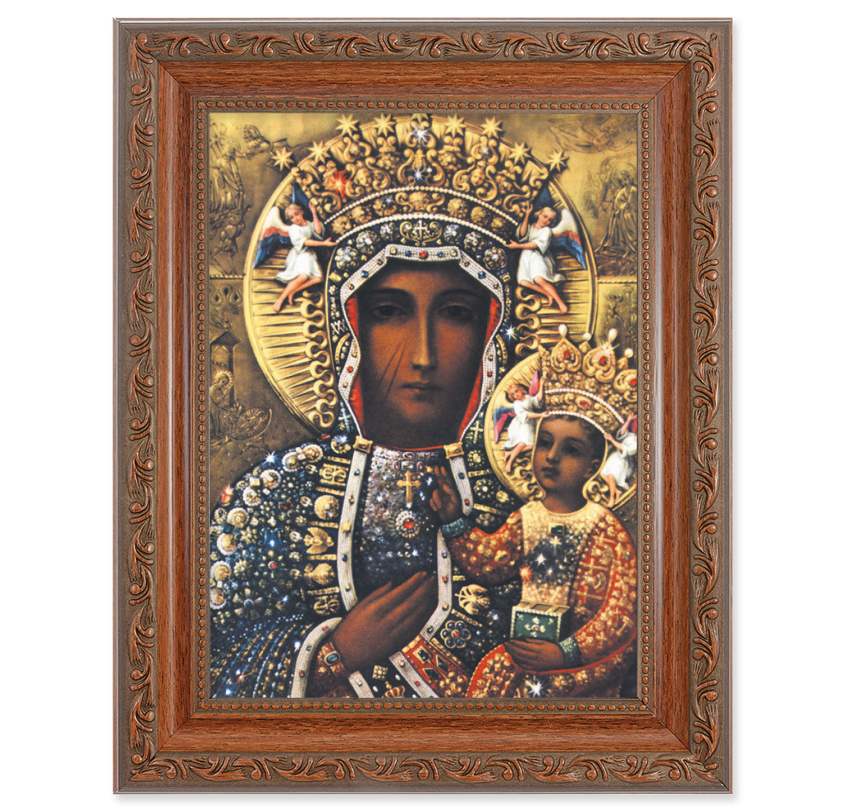 Our Lady of Czestochowa Picture Framed Wall Art Decor