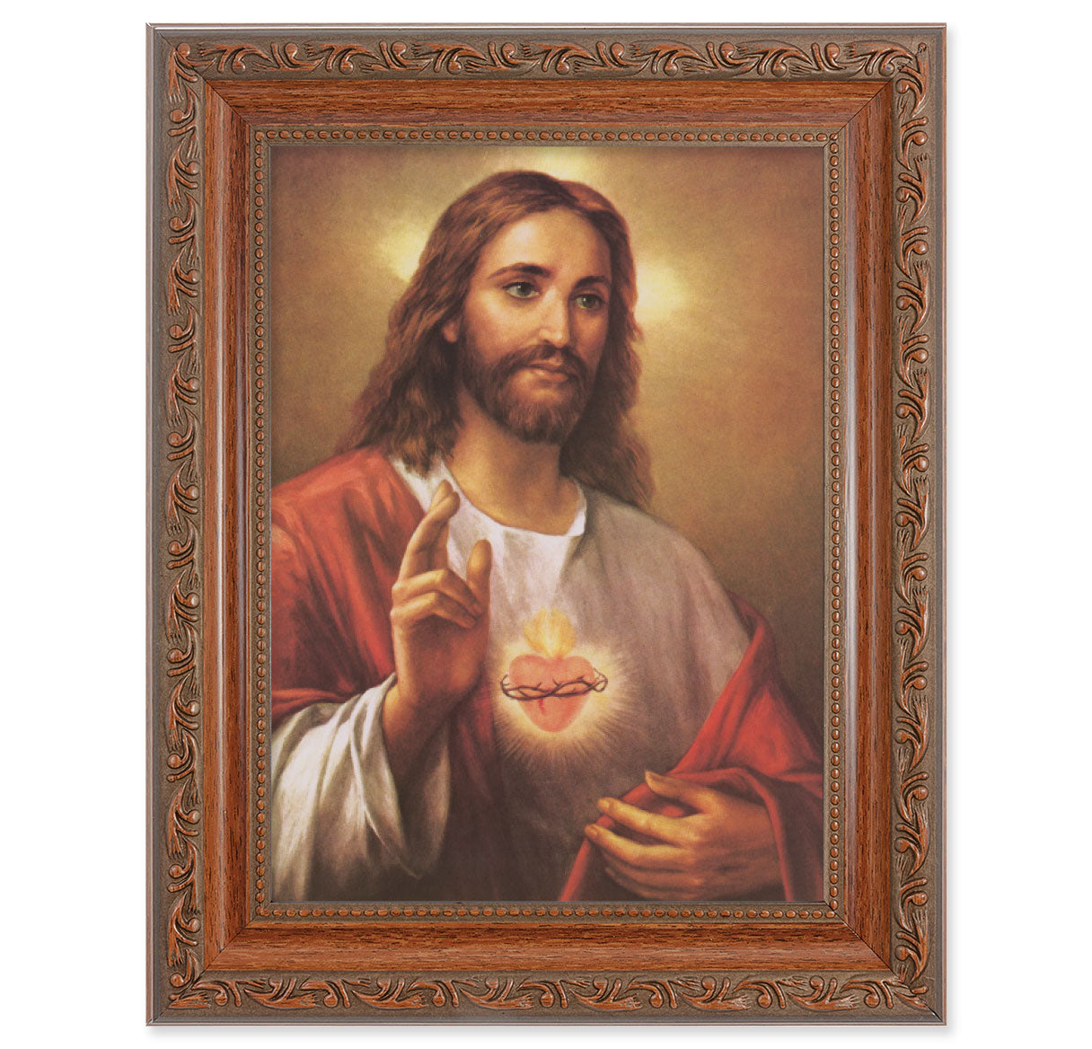 Sacred Heart of Jesus Picture Framed Wall Art Decor Medium