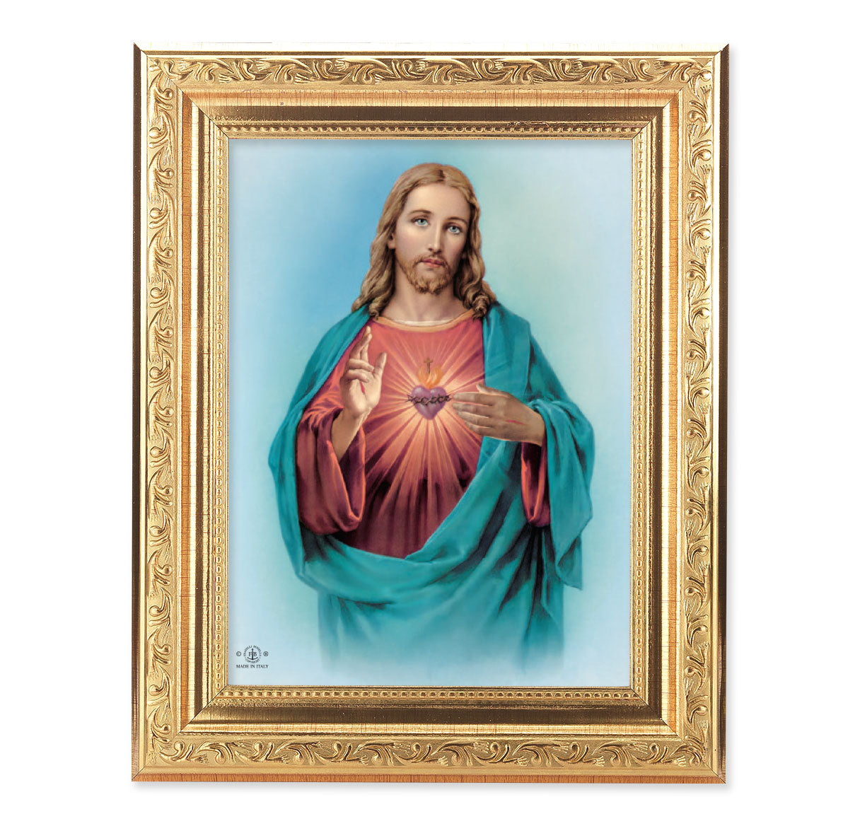 Sacred Heart of Jesus Picture Framed Wall Art Decor Medium