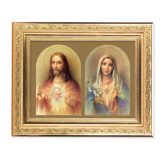 The Sacred Hearts Picture Framed Wall Art Decor Medium