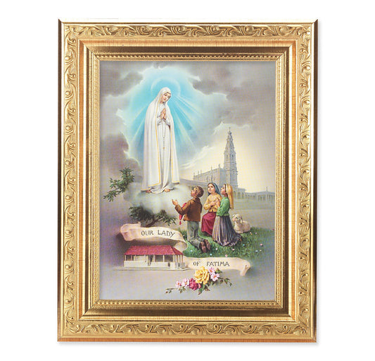 Our Lady of Fatima Picture Framed Wall Art Decor Medium