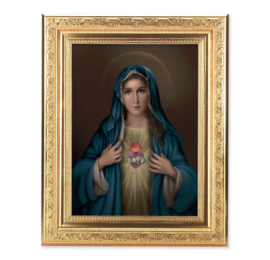 Immaculate Heart of Mary Framed Wall Art Decor Medium