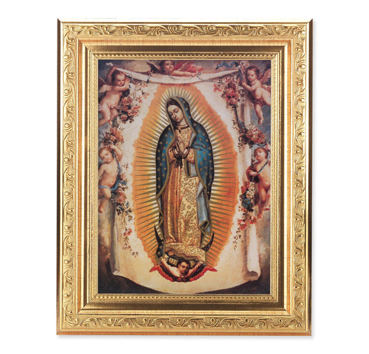 Our Lady of Guadalupe with Angels Framed Wall Art Decor