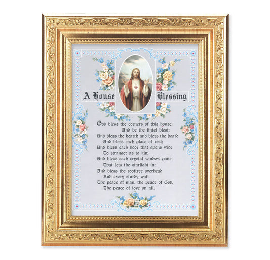 A House Blessing Picture Framed Wall Art Decor Medium