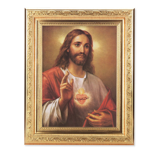 Sacred Heart of Jesus Picture Framed Wall Art Decor Medium