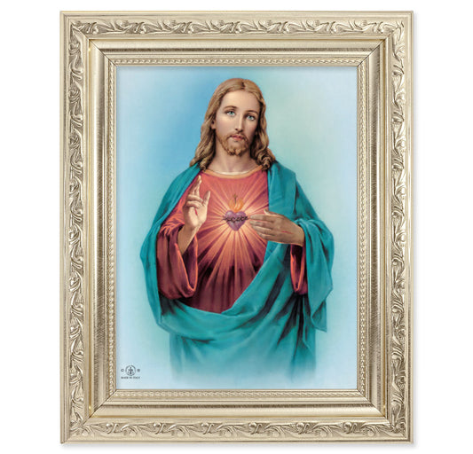 Sacred Heart of Jesus Picture Framed Wall Art Decor Medium