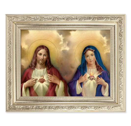 The Sacred Hearts Picture Framed Wall Art Decor Medium