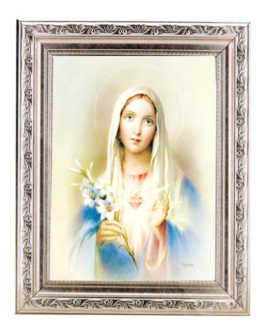 Immaculate Heart of Mary Framed Wall Art Decor Medium