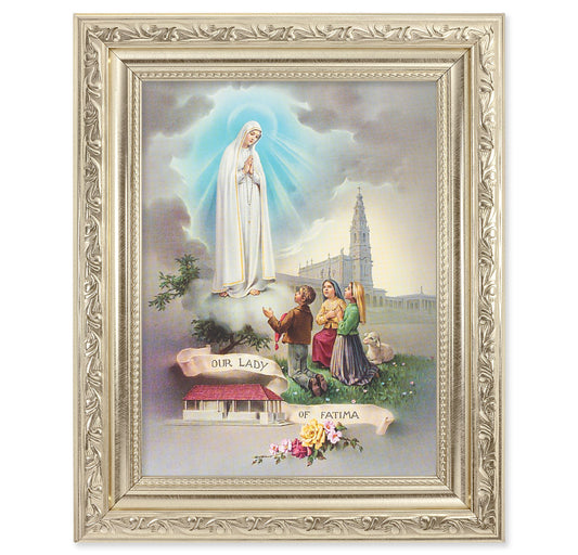 Our Lady of Fatima Picture Framed Wall Art Decor Medium