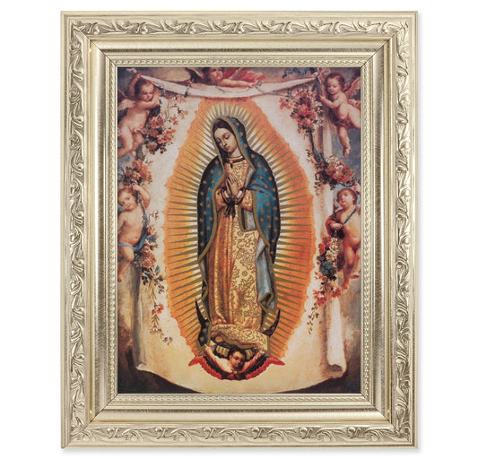 Our Lady of Guadalupe with Angels Framed Wall Art Decor