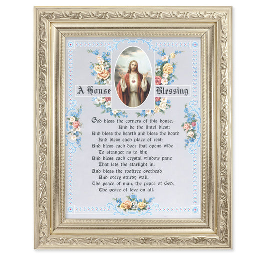 A House Blessing Picture Framed Wall Art Decor Medium