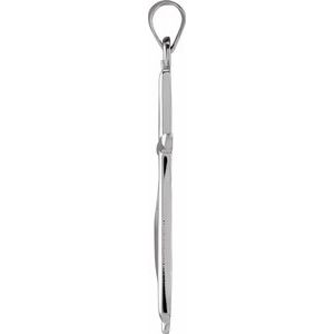 Extel Large Sterling Silver Religious Methodist Cross Pendant