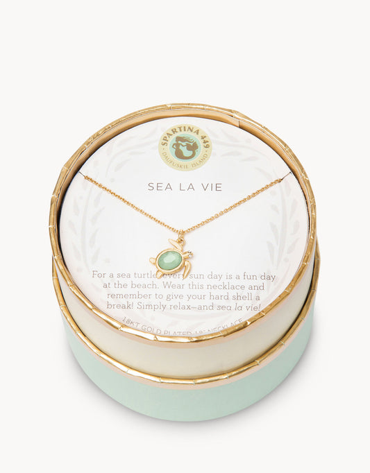 Spartina Sea La Vie Sea Turtle Necklace for Relaxation