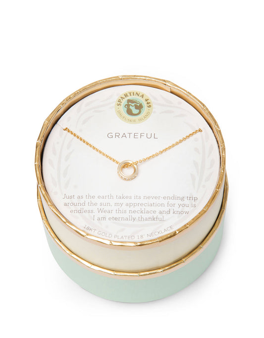 Spartina Sea La Vie Necklace Grateful Ring Charm Gift