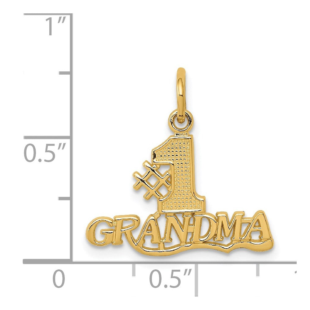 Extel Medium 14k Gold Grandma Charm Made in USA Jewelry