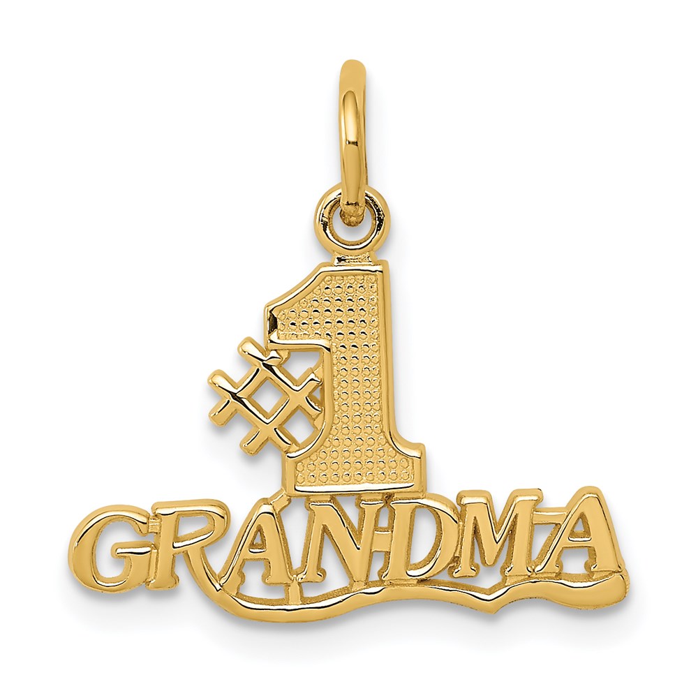Extel Medium 14k Gold Grandma Charm Made in USA Jewelry