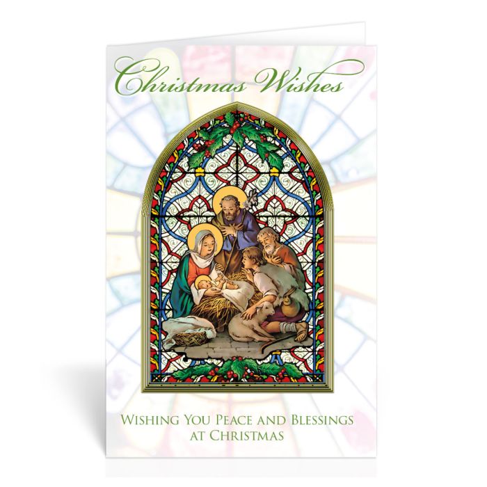 Catholic Wishing You Peace and Blessings at Christmas Cards