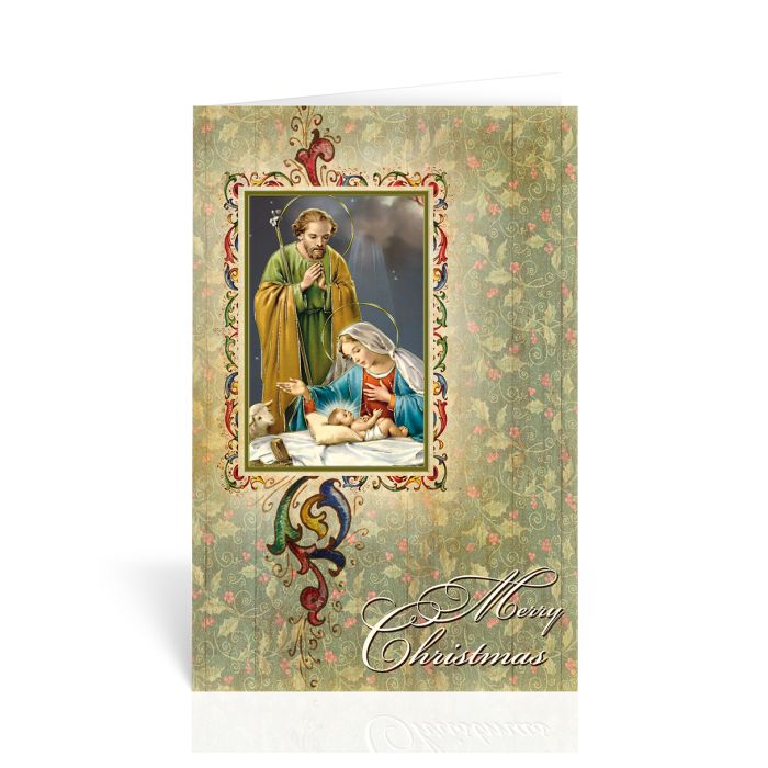 Catholic Holy Family Merry Christmas Greeting Cards Boxed