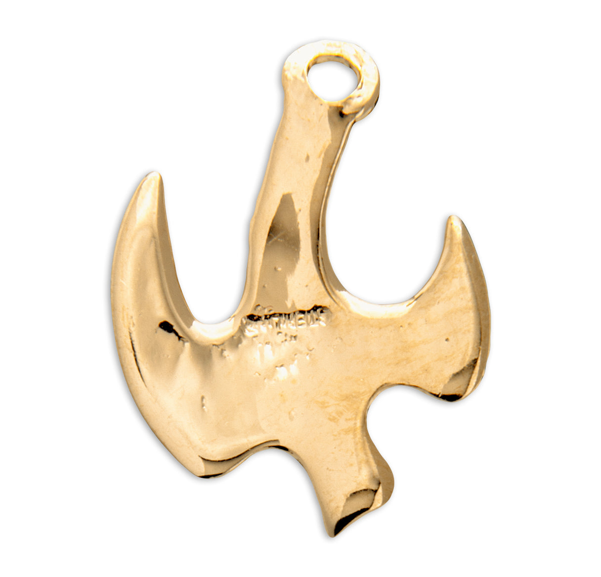 Holy Spirit High Polished Gold Over Sterling Silver Pendant