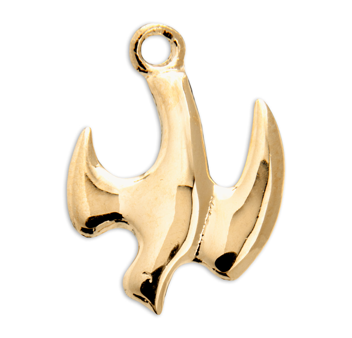 Holy Spirit High Polished Gold Over Sterling Silver Pendant