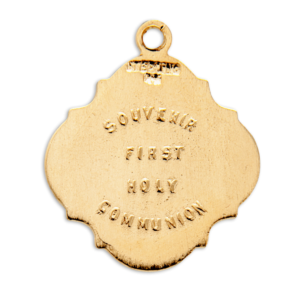 Gold Over Sterling Silver Chalice Pendant with 18 Inch Chain