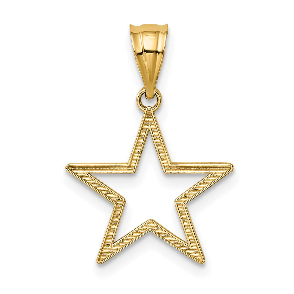 Extel Medium 14k Gold Star Charm Made in USA Jewelry