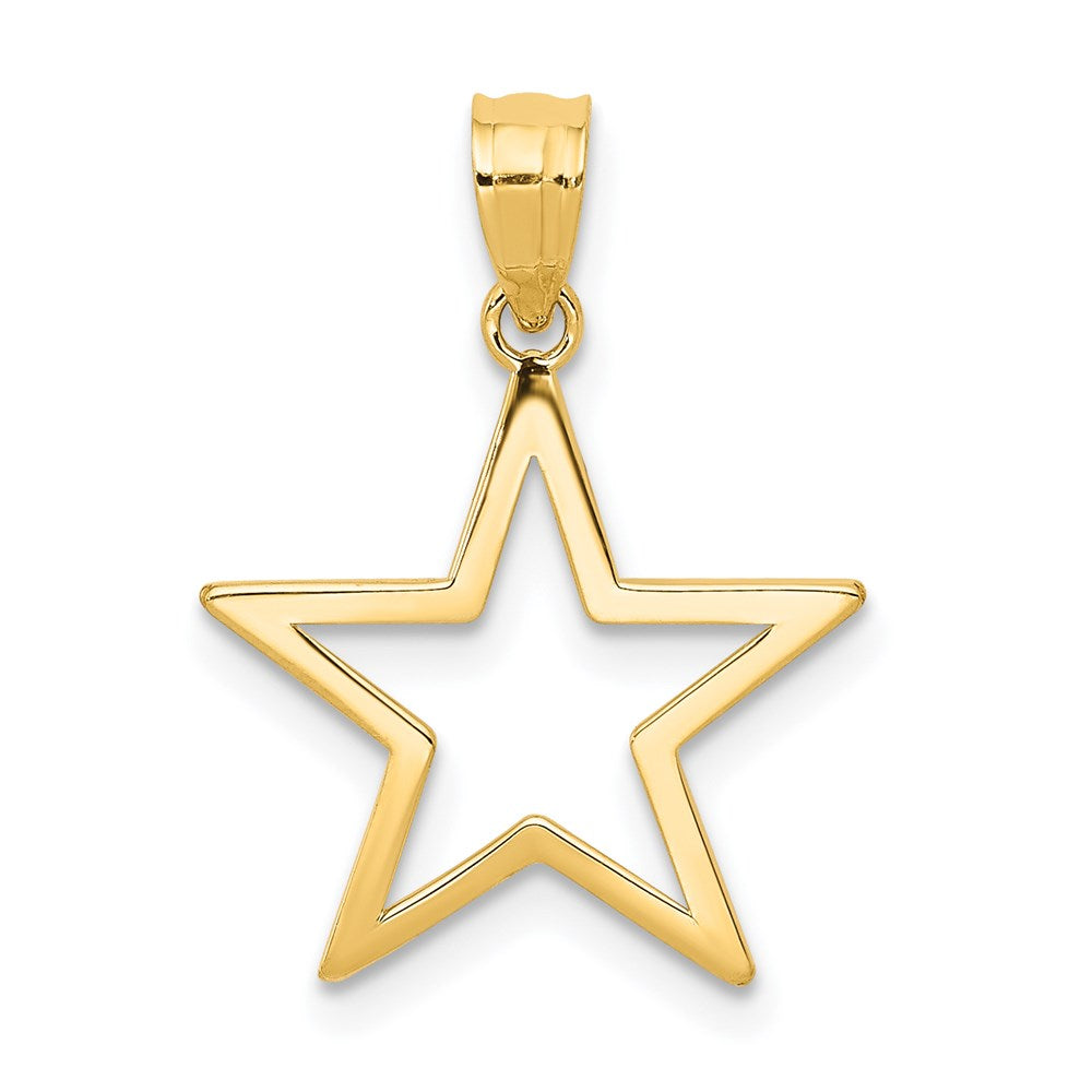 Extel Medium 14k Gold Star Charm Made in USA Jewelry