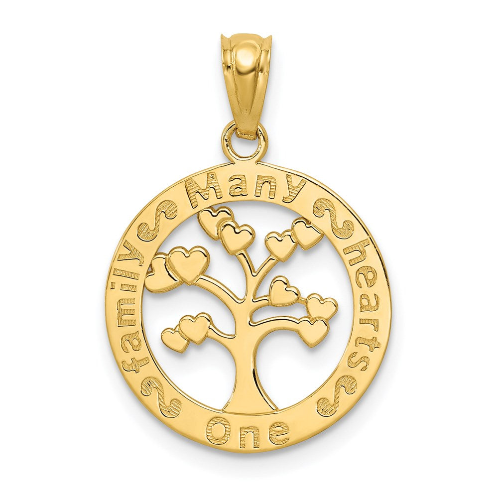 Extel Medium 14k Gold Polished Tree of Life Pendant USA
