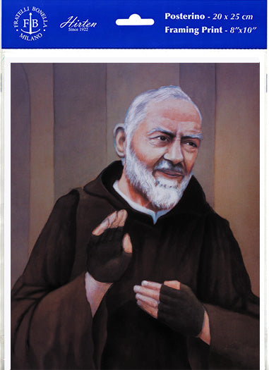 St. Padre Pio Framing Print Wall Art Decor Set of 3 Prints
