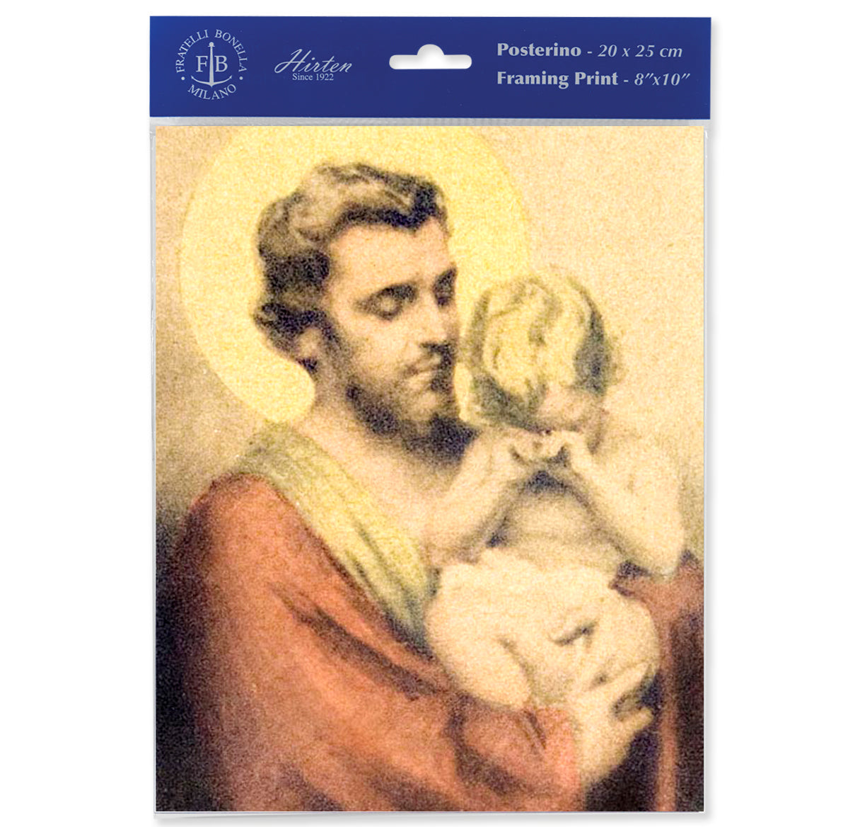 St. Joseph with Crying Jesus Framing Print Wall Art Decor Set of 3