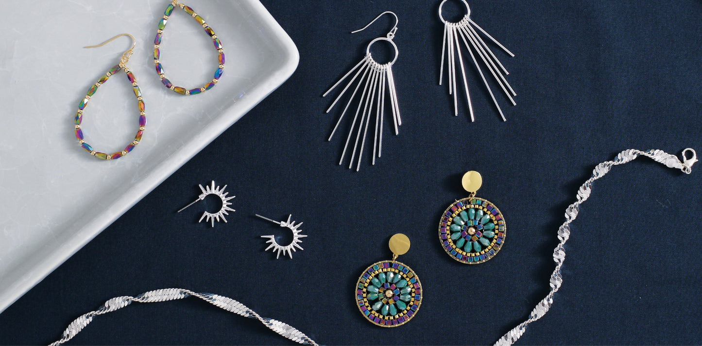 Periwinkle Matte Gold Bracelet With Polished Silver Accent