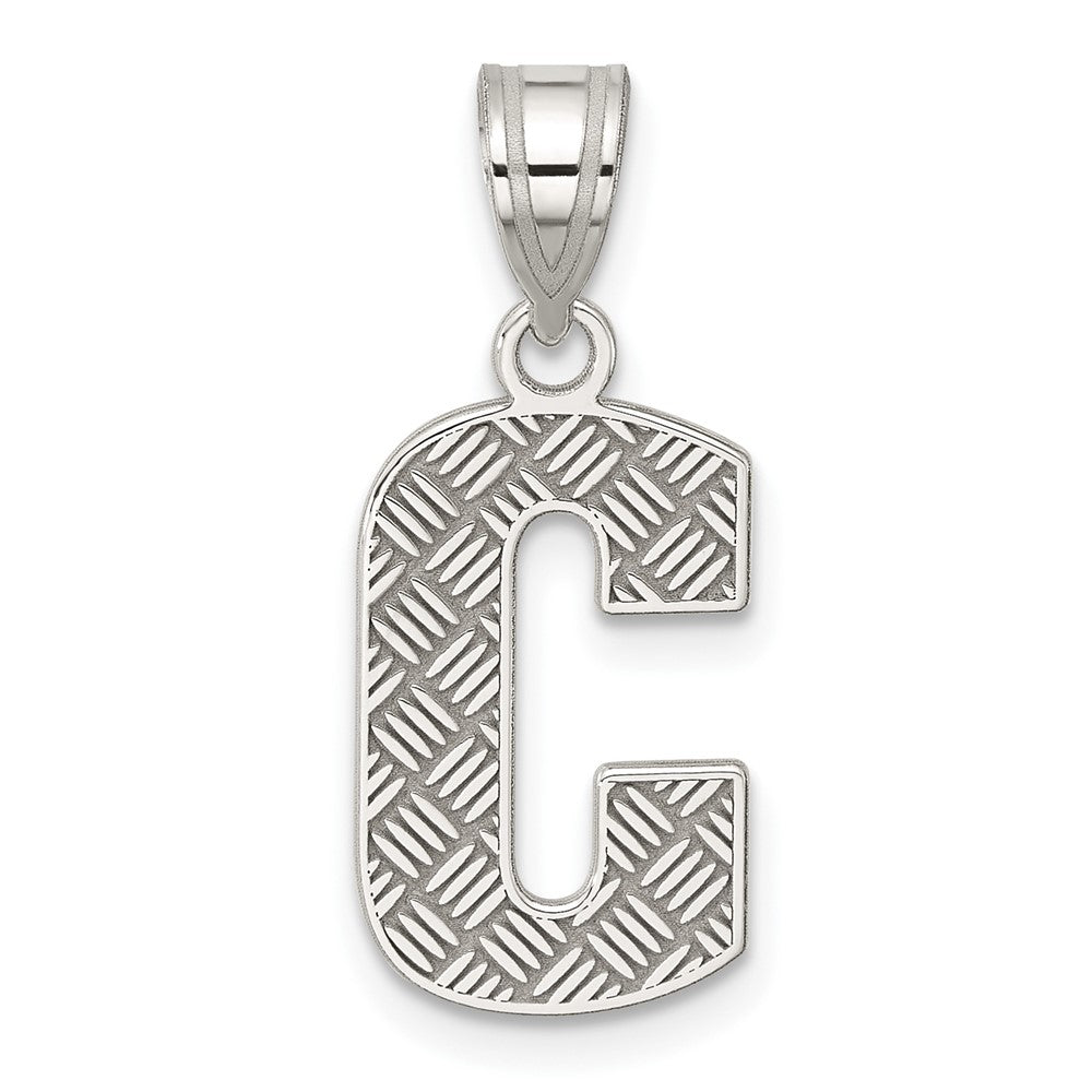Extel Medium Sterling Silver Initial C Charm Made in USA