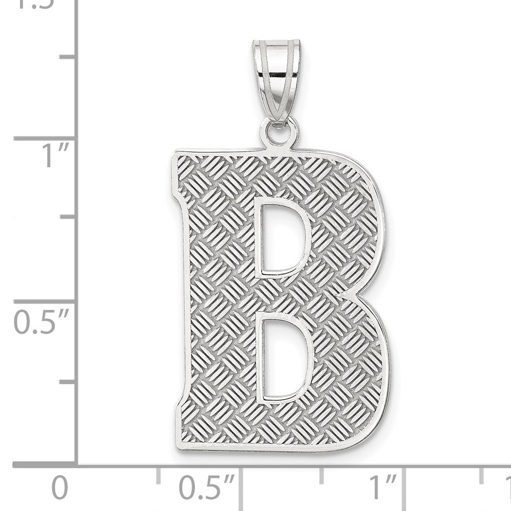Extel Large Sterling Silver Initial B Charm Made in USA