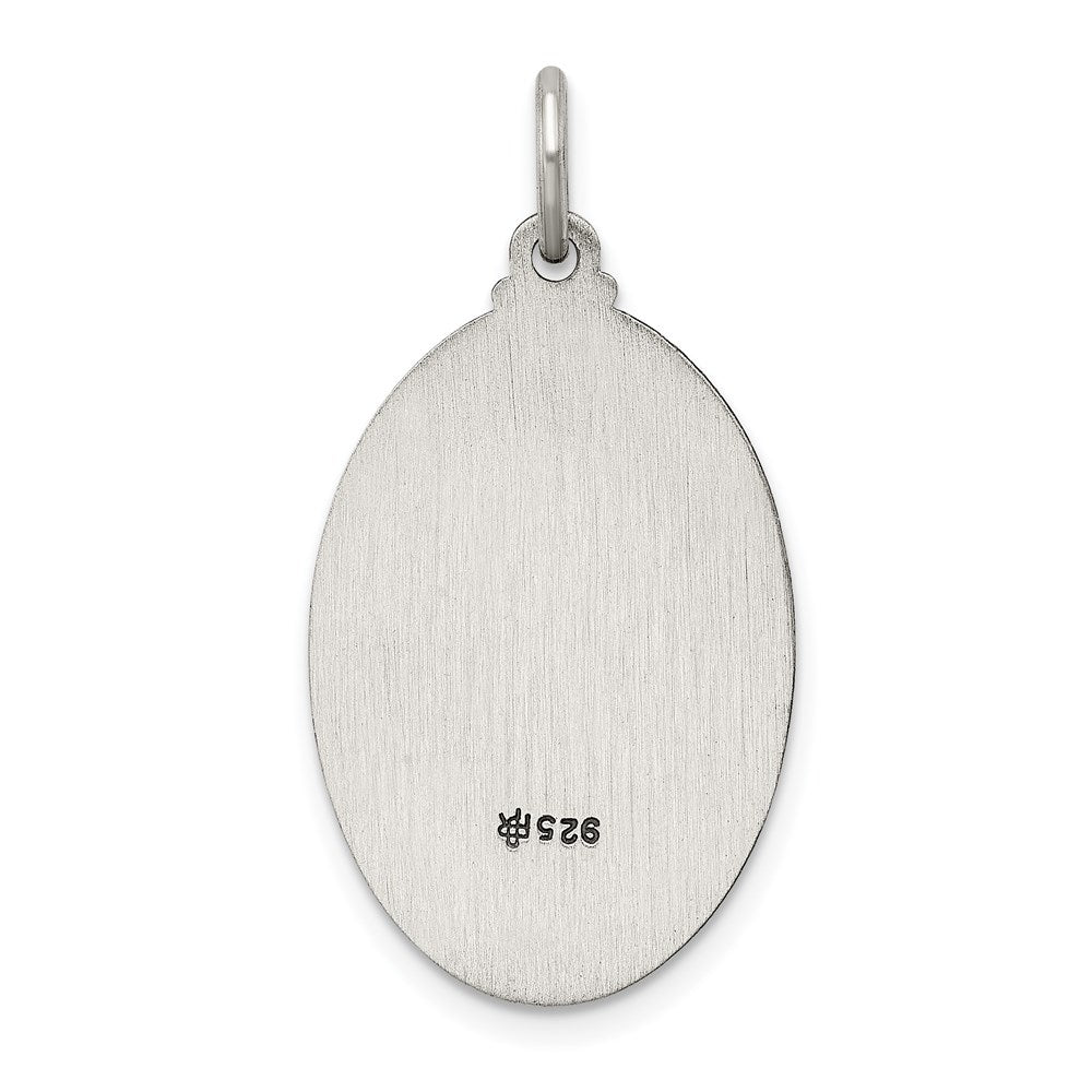 Extel Large Sterling Silver Saint Jude Thaddeus Medal Charm