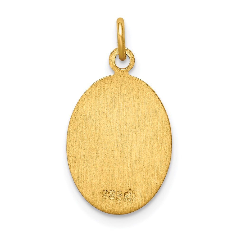 Extel Medium 24k Gold-plated Saint Christopher Medal Charm