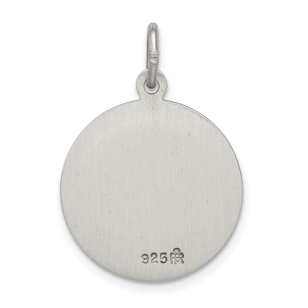 Extel Large Sterling Silver Antiqued Saint John Neumann Medal