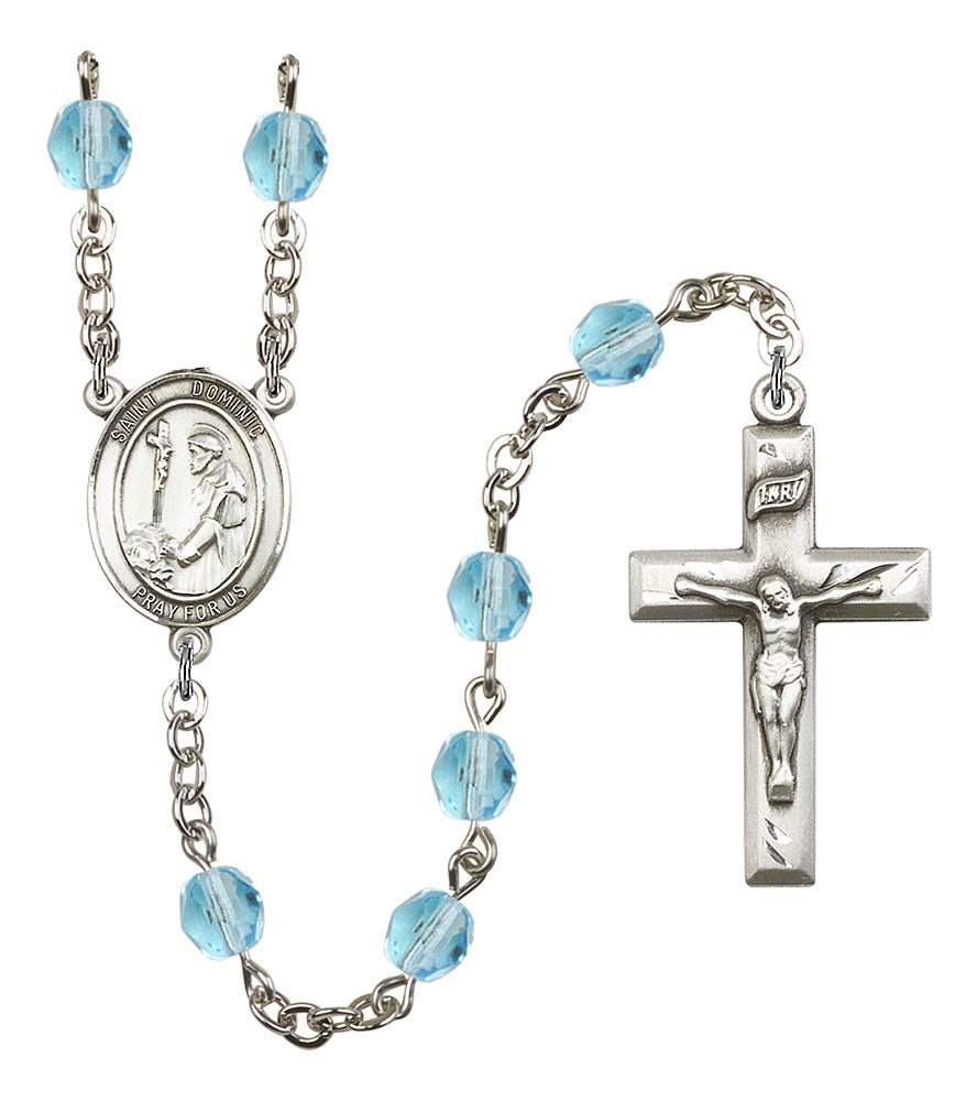 Extel St. Dominic de Guzman Catholic Rosary Beads Aqua