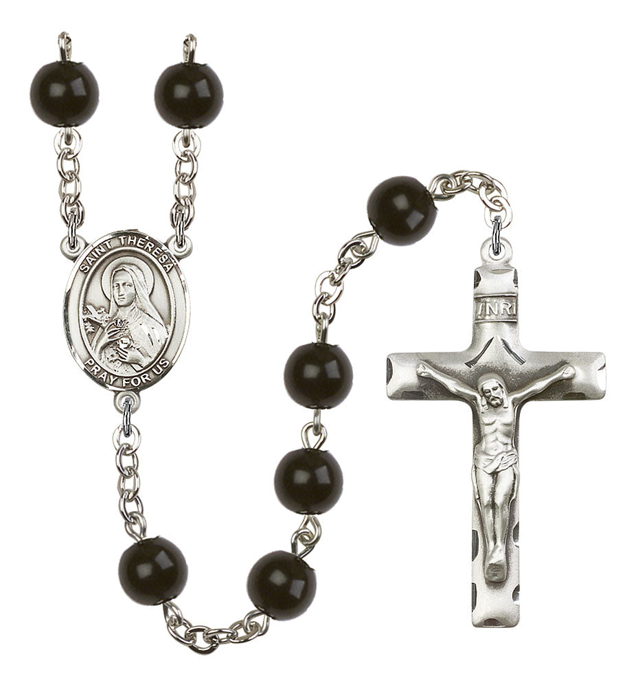Extel Saint Theresa Catholic Rosary Beads for Men Made in USA